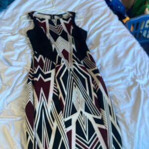NWOT Mossimo s/p black, red, white bodycon dress